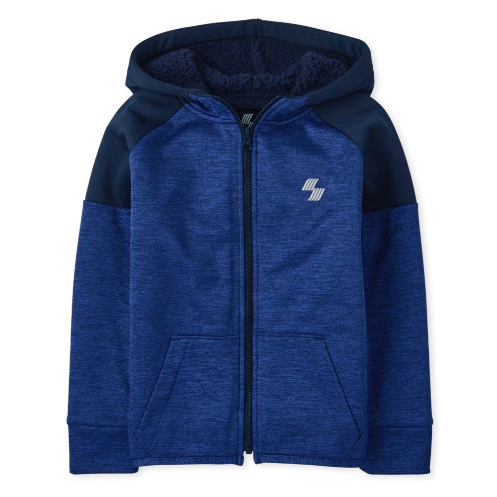 Children’s Place Sport Sherpa Performance Zip Up Hoodie Size Medium (7/8)